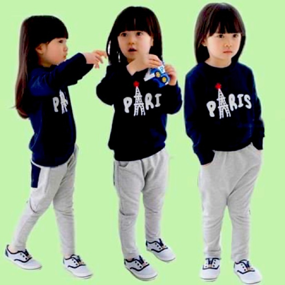 Kids sweat shirt and pants set